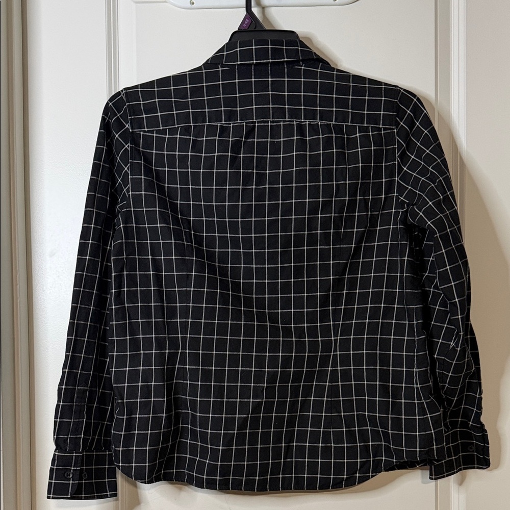 Ralph Lauren Black and White Grid Blouse - Picture 4 of 5